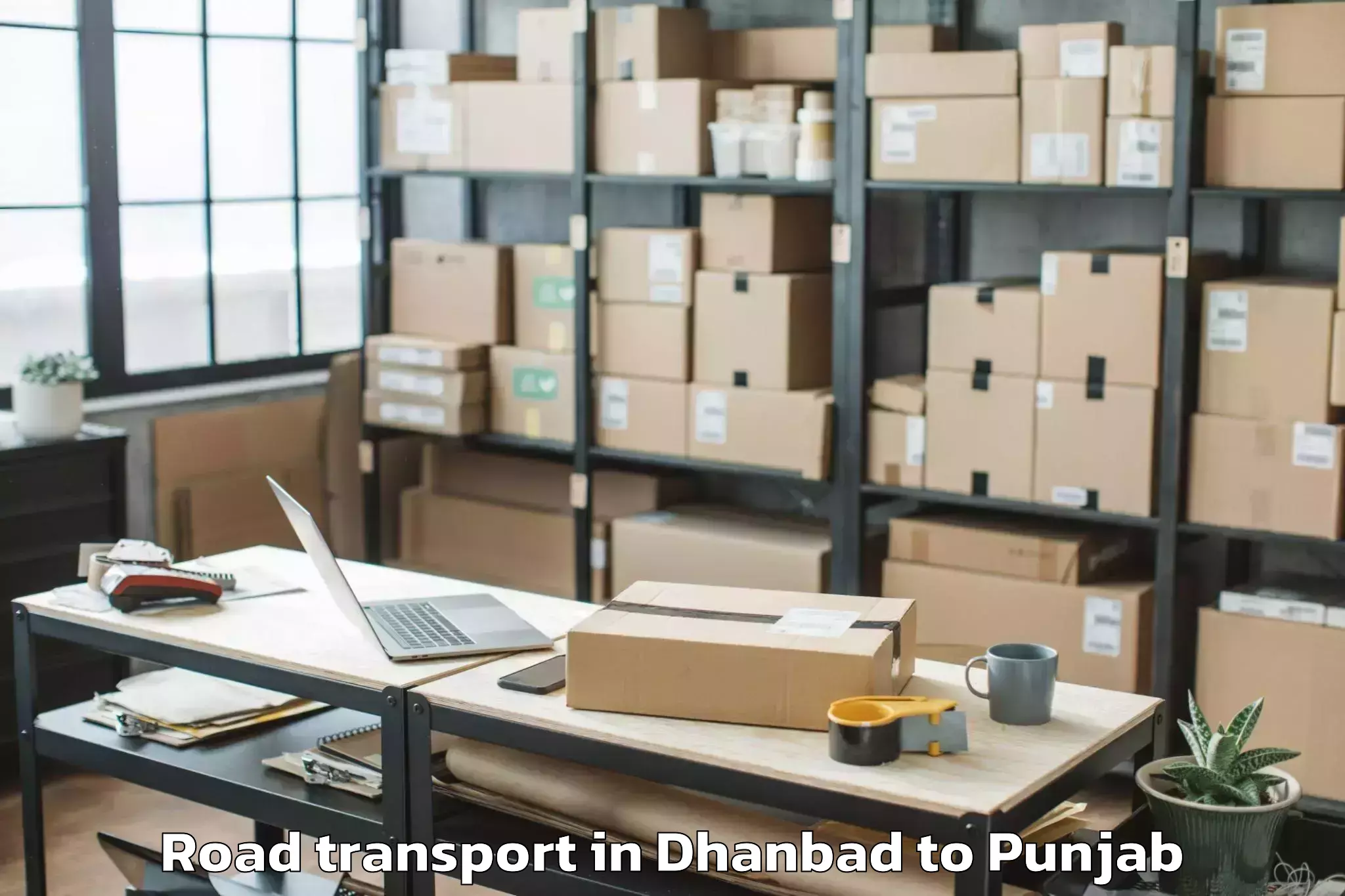 Book Dhanbad to Rahon Road Transport Online